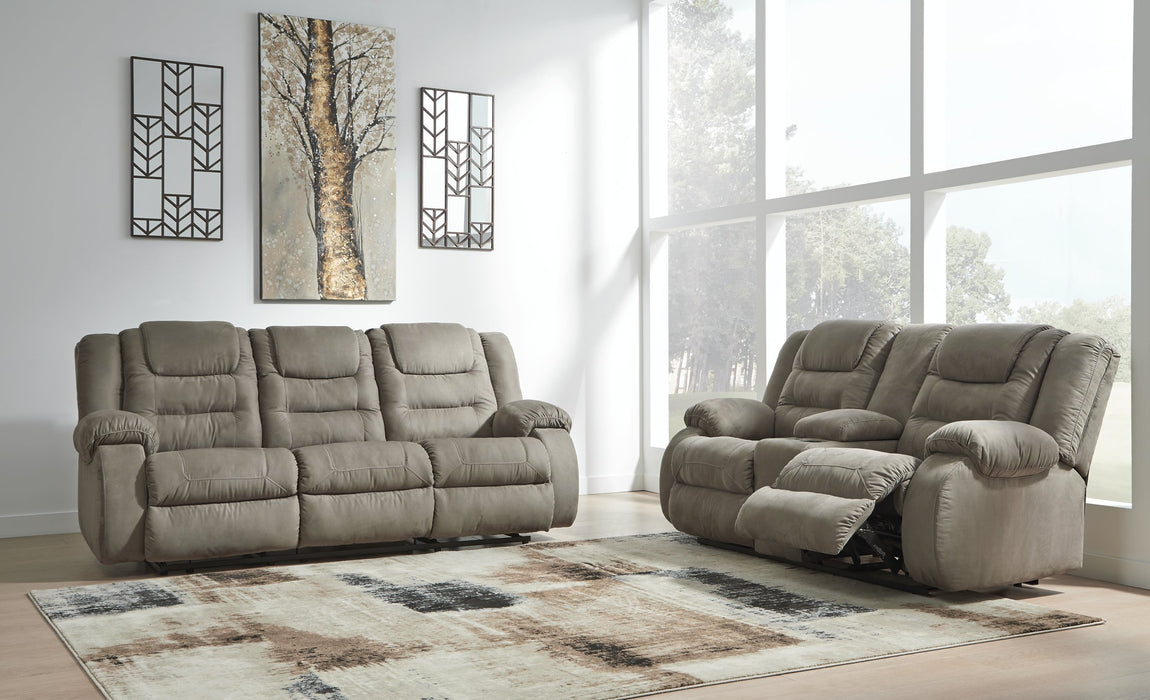 McCade Reclining Loveseat with Console - World Furniture Gallery (Newark, CA)