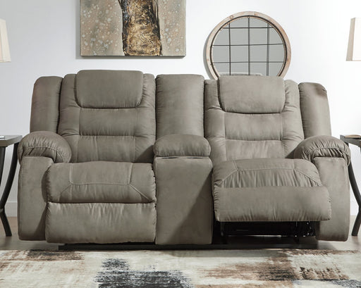 McCade Reclining Loveseat with Console - World Furniture Gallery (Newark, CA)