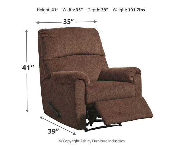 Nerviano Recliner - World Furniture Gallery (Newark, CA)