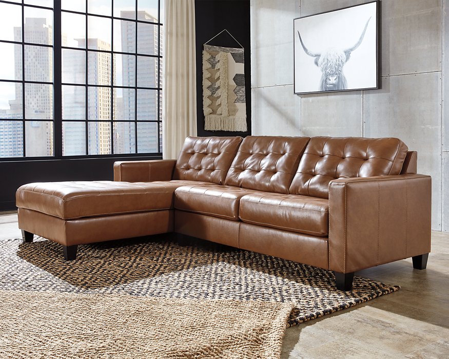 Baskove Sectional with Chaise - World Furniture Gallery (Newark, CA)