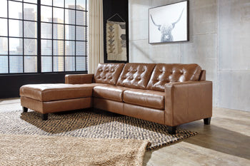 Baskove Sectional with Chaise - World Furniture Gallery (Newark, CA)