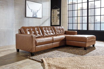 Baskove Sectional with Chaise - World Furniture Gallery (Newark, CA)