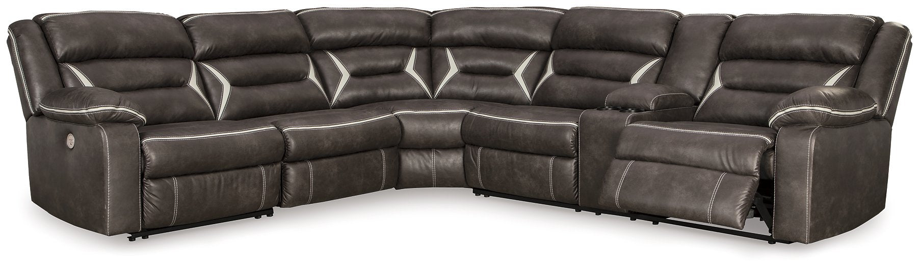 Kincord Power Reclining Sectional - World Furniture Gallery (Newark, CA)