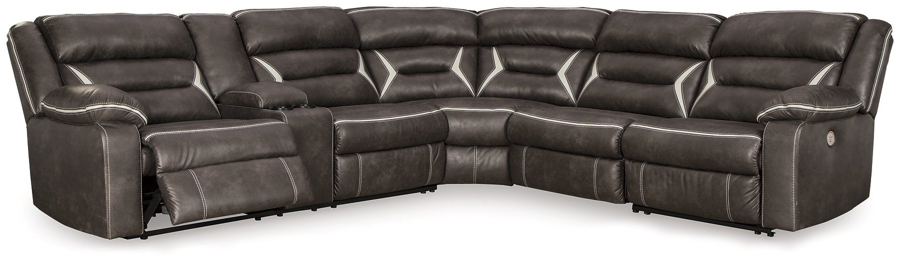 Kincord Power Reclining Sectional - World Furniture Gallery (Newark, CA)