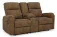 Edenwold Reclining Loveseat with Console - World Furniture Gallery (Newark, CA)