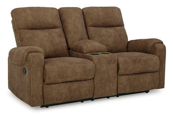 Edenwold Reclining Loveseat with Console - World Furniture Gallery (Newark, CA)