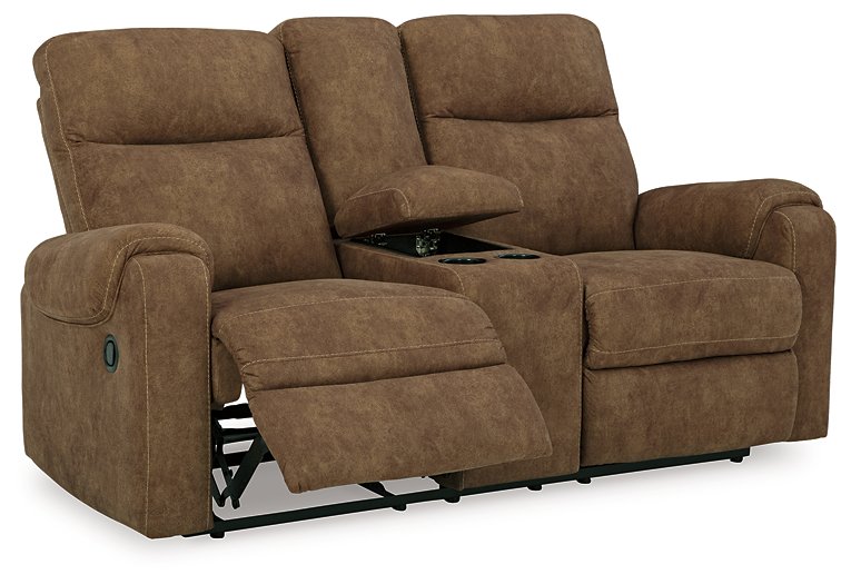 Edenwold Reclining Loveseat with Console - World Furniture Gallery (Newark, CA)