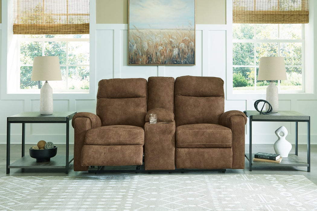 Edenwold Reclining Loveseat with Console - World Furniture Gallery (Newark, CA)