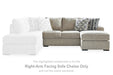 Calnita 2-Piece Sectional with Chaise - World Furniture Gallery (Newark, CA)