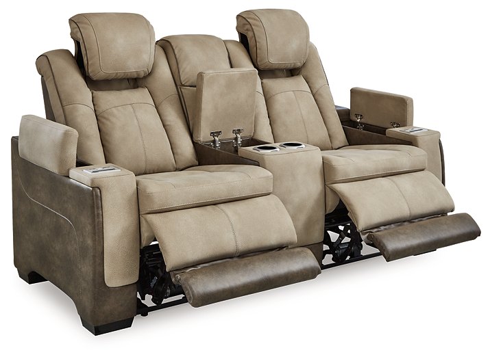 Next-Gen DuraPella Power Reclining Loveseat with Console - World Furniture Gallery (Newark, CA)