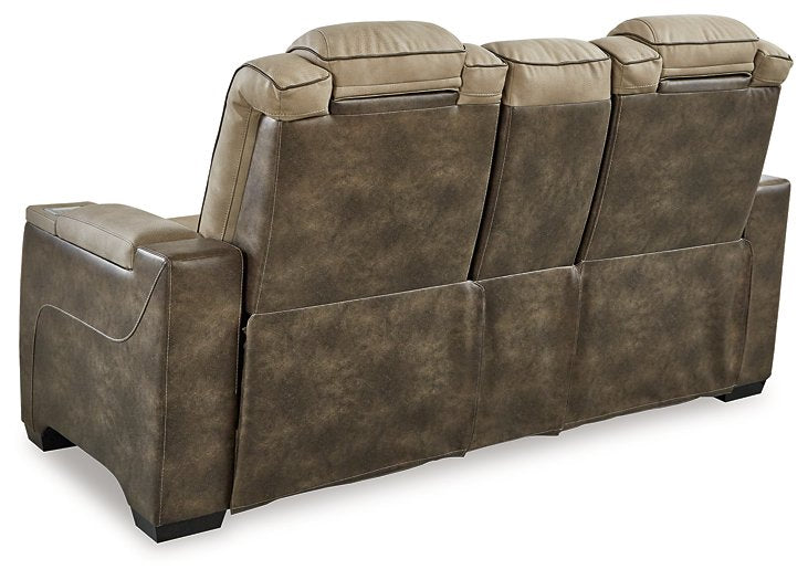 Next-Gen DuraPella Power Reclining Loveseat with Console - World Furniture Gallery (Newark, CA)