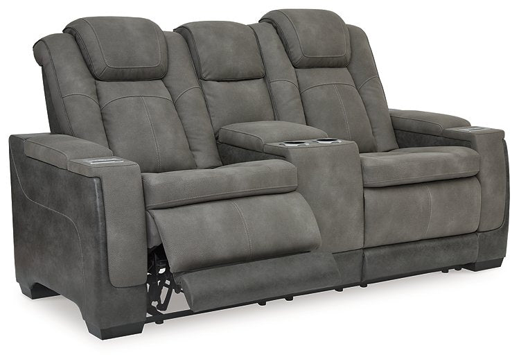 Next-Gen DuraPella Power Reclining Loveseat with Console - World Furniture Gallery (Newark, CA)