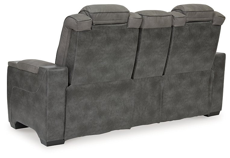 Next-Gen DuraPella Power Reclining Loveseat with Console - World Furniture Gallery (Newark, CA)