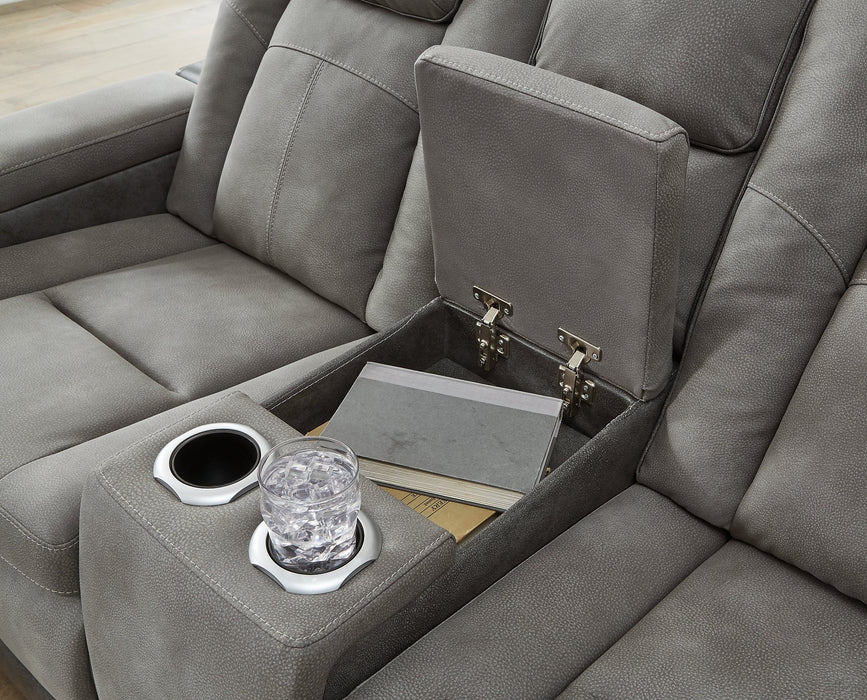 Next-Gen DuraPella Power Reclining Loveseat with Console - World Furniture Gallery (Newark, CA)