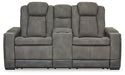 Next-Gen DuraPella Power Reclining Loveseat with Console - World Furniture Gallery (Newark, CA)