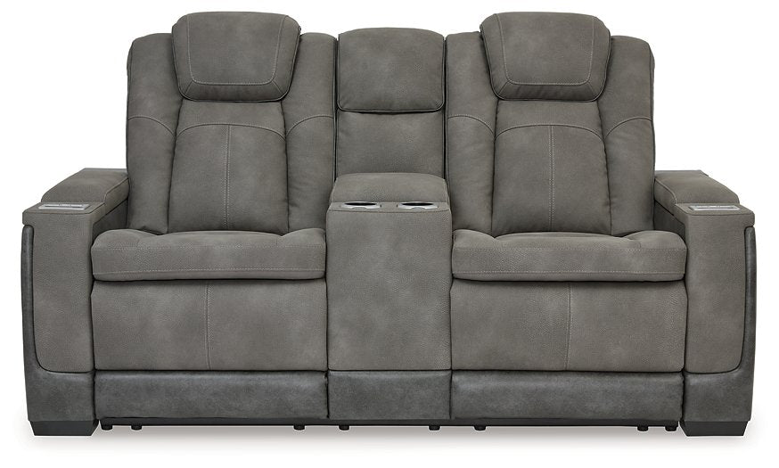 Next-Gen DuraPella Power Reclining Loveseat with Console - World Furniture Gallery (Newark, CA)