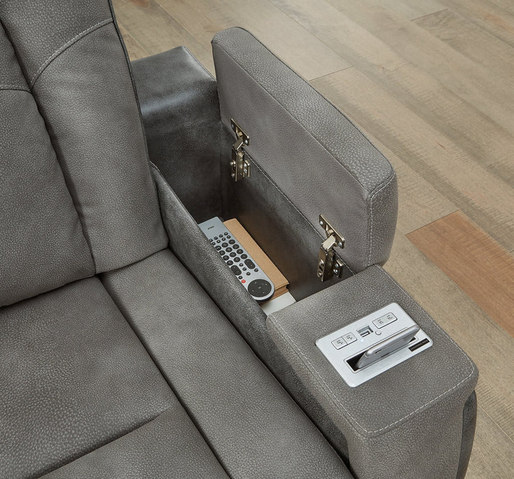 Next-Gen DuraPella Power Reclining Loveseat with Console - World Furniture Gallery (Newark, CA)