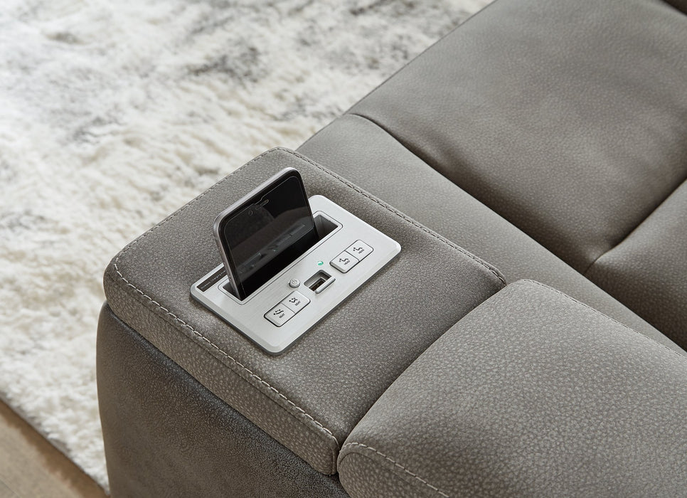 Next-Gen DuraPella Power Reclining Loveseat with Console - World Furniture Gallery (Newark, CA)