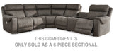 Hoopster 6-Piece Power Reclining Sectional - World Furniture Gallery (Newark, CA)