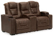 Owner's Box Power Reclining Loveseat with Console - World Furniture Gallery (Newark, CA)