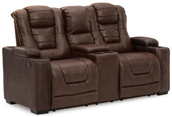 Owner's Box Power Reclining Loveseat with Console - World Furniture Gallery (Newark, CA)