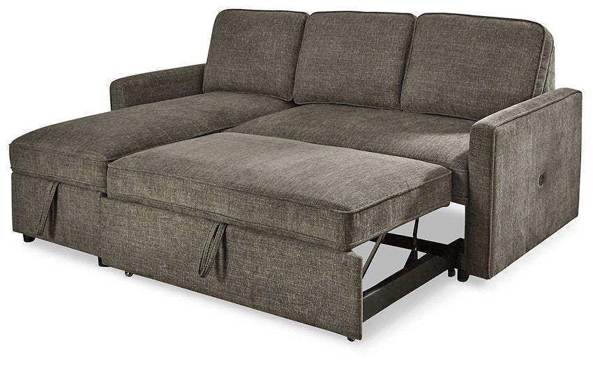 Kerle 2-Piece Sectional with Pop Up Bed - World Furniture Gallery (Newark, CA)