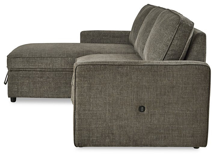 Kerle 2-Piece Sectional with Pop Up Bed - World Furniture Gallery (Newark, CA)