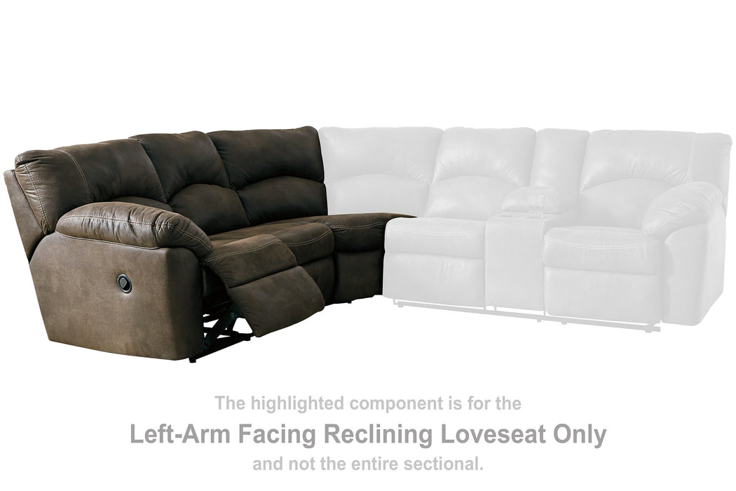 Tambo 2-Piece Reclining Sectional - World Furniture Gallery (Newark, CA)