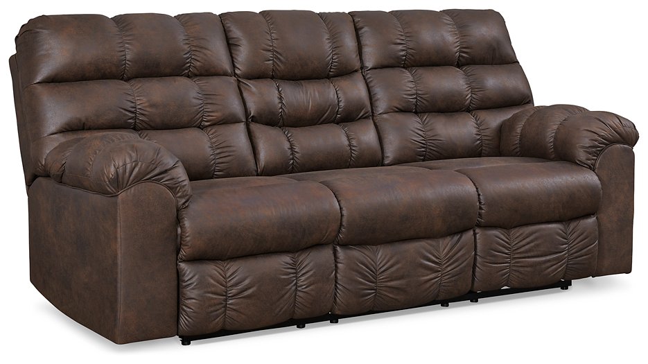 Derwin Reclining Sofa with Drop Down Table - World Furniture Gallery (Newark, CA)