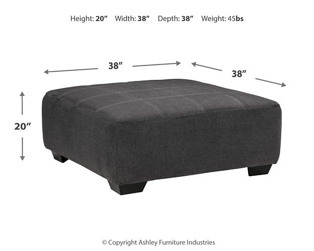 Ambee Oversized Accent Ottoman - World Furniture Gallery (Newark, CA)