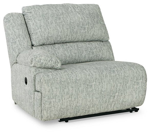 McClelland Reclining Sectional Loveseat with Console - World Furniture Gallery (Newark, CA)