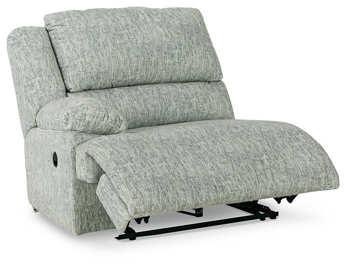 McClelland Reclining Sectional Loveseat with Console - World Furniture Gallery (Newark, CA)