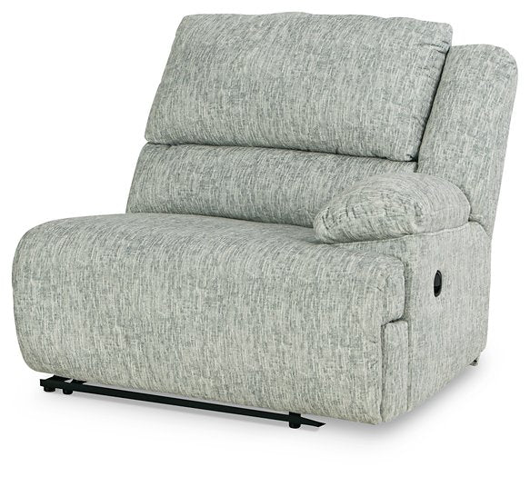 McClelland Reclining Sectional Loveseat with Console - World Furniture Gallery (Newark, CA)