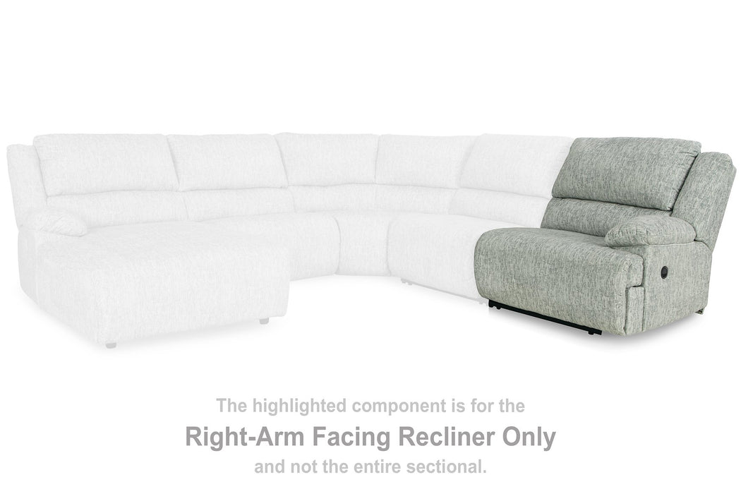 McClelland Reclining Sectional Loveseat with Console - World Furniture Gallery (Newark, CA)