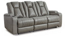 Mancin Reclining Sofa with Drop Down Table - World Furniture Gallery (Newark, CA)