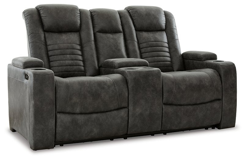 Soundcheck Power Reclining Loveseat with Console - World Furniture Gallery (Newark, CA)