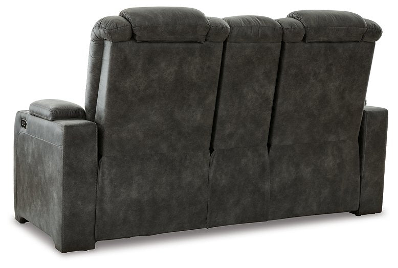 Soundcheck Power Reclining Loveseat with Console - World Furniture Gallery (Newark, CA)