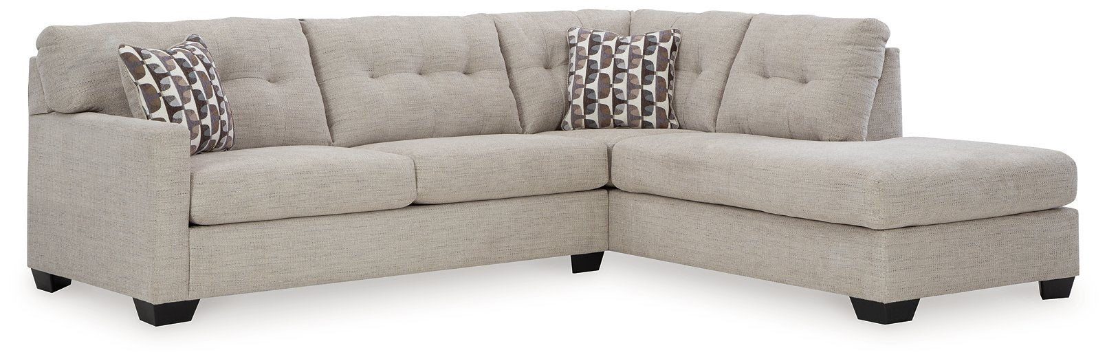 Mahoney 2-Piece Sleeper Sectional with Chaise - World Furniture Gallery (Newark, CA)