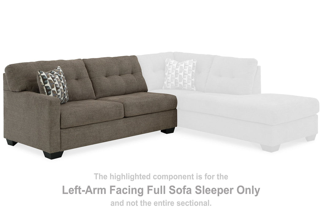 Mahoney 2-Piece Sleeper Sectional with Chaise - World Furniture Gallery (Newark, CA)