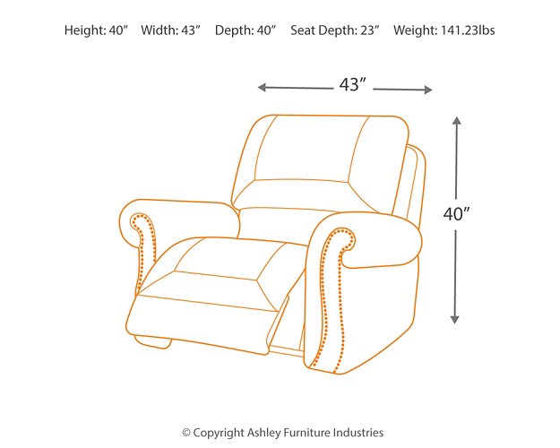 Larkinhurst Recliner - World Furniture Gallery (Newark, CA)