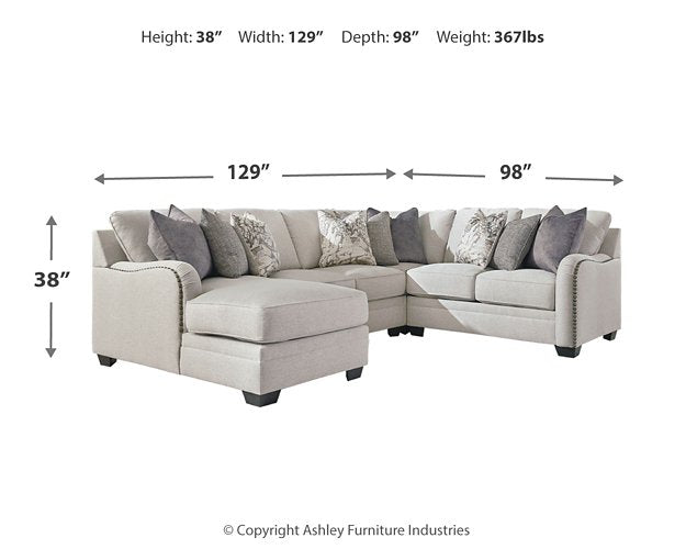 Dellara Sectional with Chaise - World Furniture Gallery (Newark, CA)