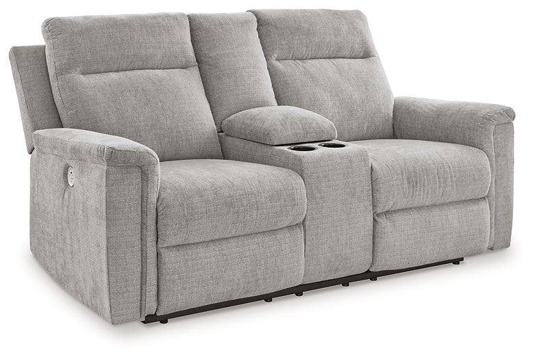 Barnsana Power Reclining Loveseat with Console - World Furniture Gallery (Newark, CA)