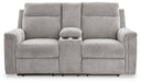 Barnsana Power Reclining Loveseat with Console - World Furniture Gallery (Newark, CA)