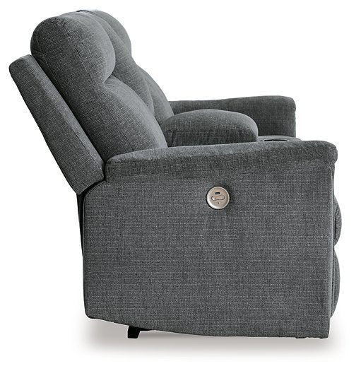 Barnsana Power Reclining Loveseat with Console - World Furniture Gallery (Newark, CA)