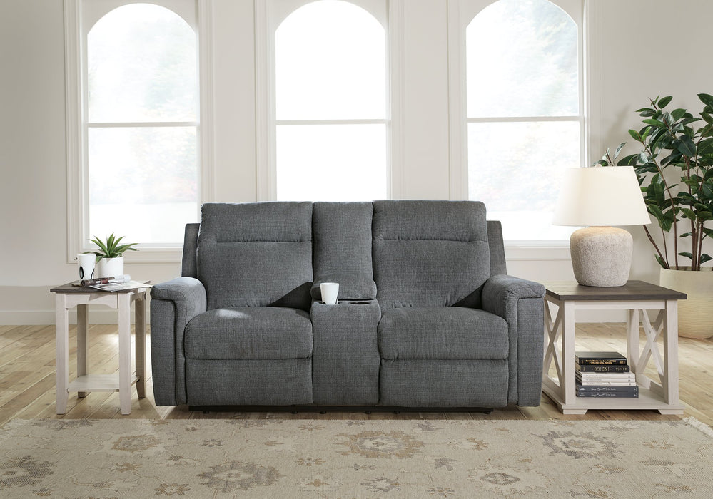 Barnsana Power Reclining Loveseat with Console - World Furniture Gallery (Newark, CA)