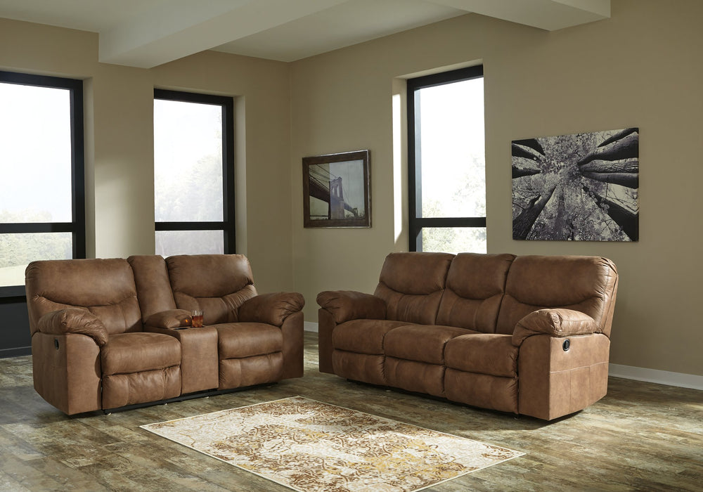 Boxberg Reclining Loveseat with Console - World Furniture Gallery (Newark, CA)