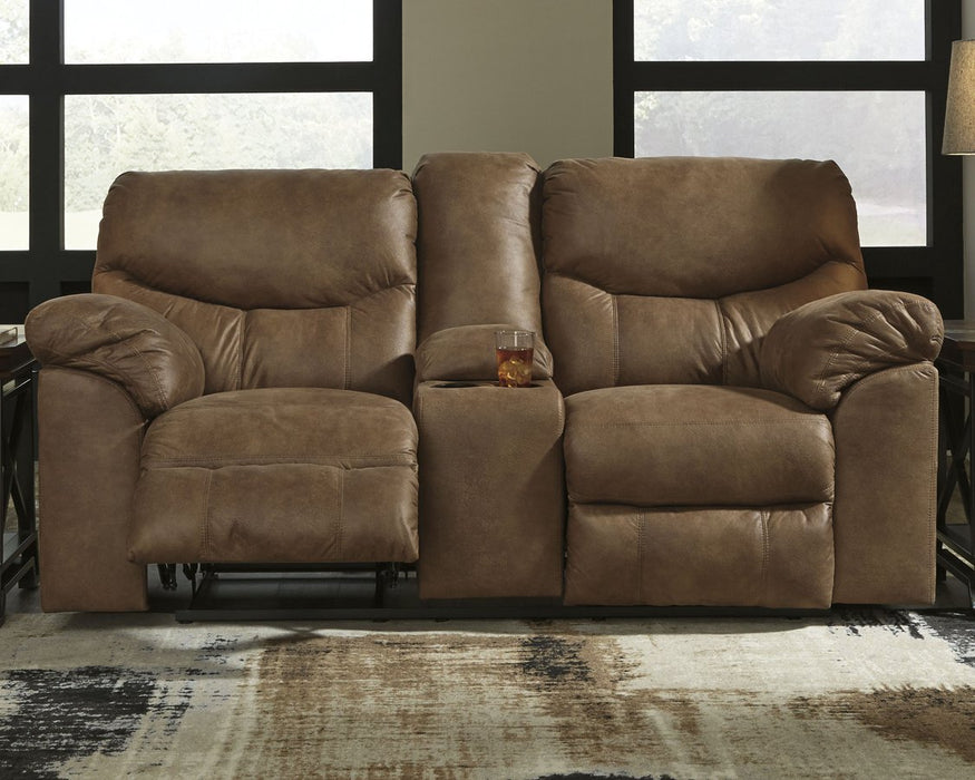 Boxberg Reclining Loveseat with Console - World Furniture Gallery (Newark, CA)