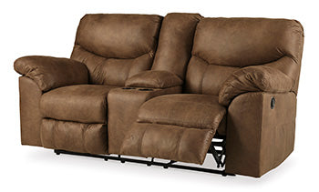 Boxberg Reclining Loveseat with Console - World Furniture Gallery (Newark, CA)