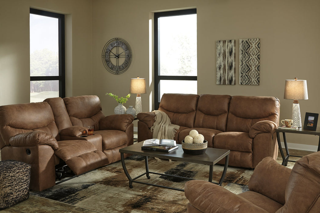 Boxberg Reclining Loveseat with Console - World Furniture Gallery (Newark, CA)