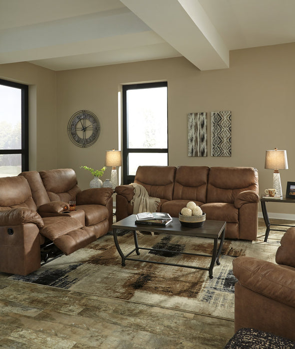 Boxberg Reclining Loveseat with Console - World Furniture Gallery (Newark, CA)